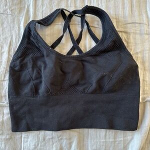 Zella Black Strappy Sports Bra